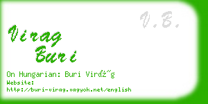 virag buri business card